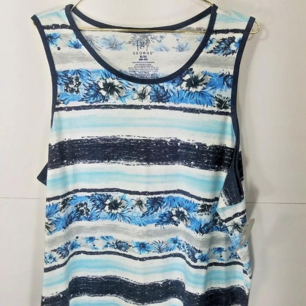 Beach Scene Graphic Mens Tank Top